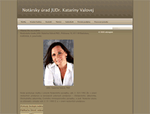 Tablet Screenshot of notarvalova.sk